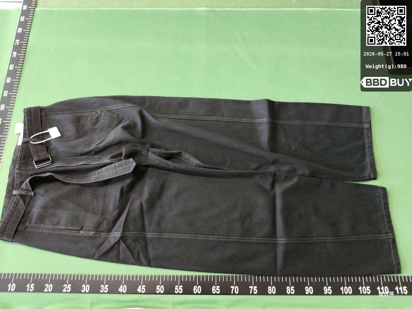 【i795】Twisted Belt Curved Pants QC