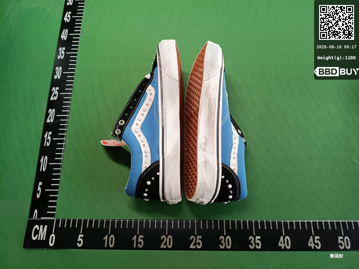 Cross-Border Hot-Selling Original Sk8 Canvas Shoes with Pearl and Rhinestone Decoration, Men's Classic Versatile Trendy Sneakers Foto QC de 1688 na Qualit.ly QC
